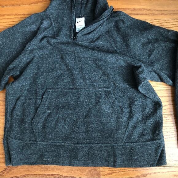 Nike Therma-Fit Knit Pullover Sweater Top Charcoal Gray Women’s Size M - Picture 6 of 10